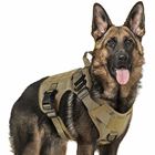Tactical Adjustable Dog Harness Vest Military Working Molle Vest Training 1050D Nylon