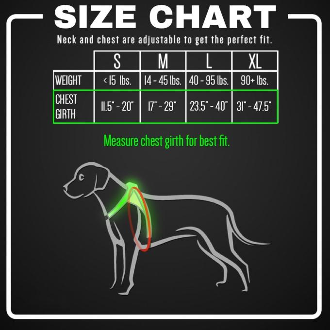 Nylon Flashing LED Dog Harness , Lighted Dog Harness With Rainproof Function 2