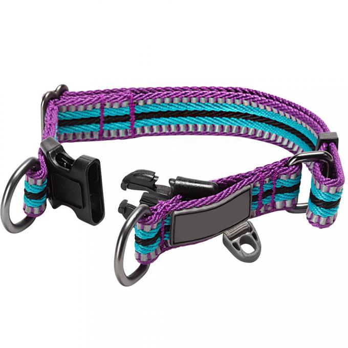 Nylon Reflective Martingale Collar Machine Washable High Visibility Dog