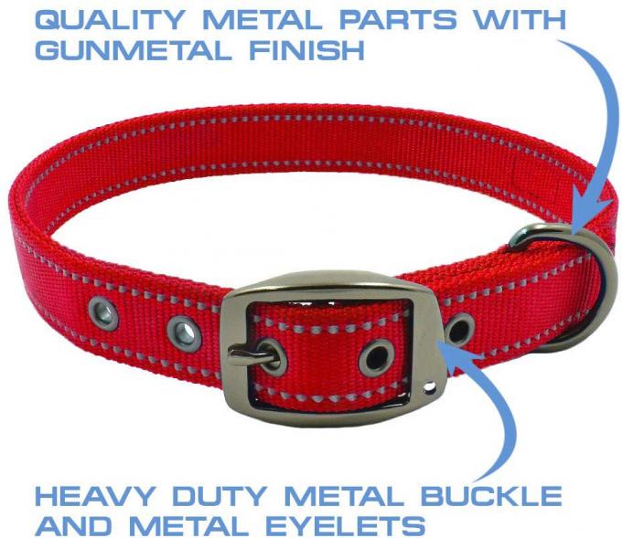 Eco Friendly Dog Collar with Metal Connection Dog Collar Multiple Color