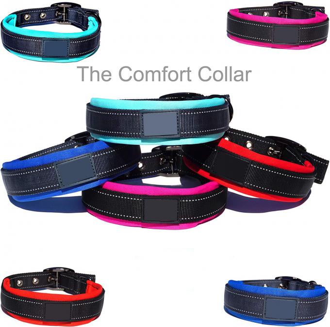Lightweight Soft Nylon Dog Collar , Comfortable Heavy Duty Dog Collars
