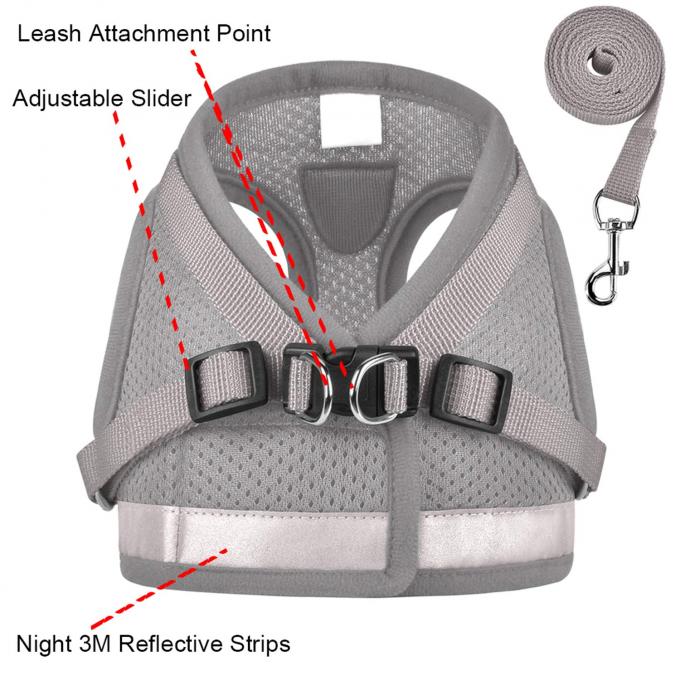 Escape Proof Cat Harnesses Dog and Cat Universal Harness with Leash Set