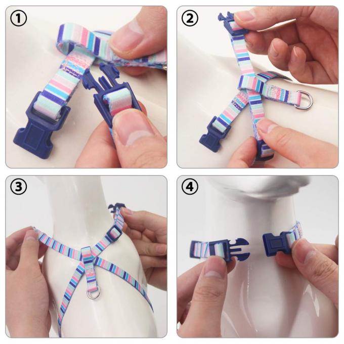 Eco Friendly Cat Harness And Leash Set Figure 8 Style For Outdoor