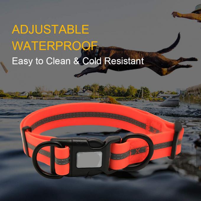 Anti Odor Custom Waterproof Dog Collars , Durable PVC Dog Collar Pet