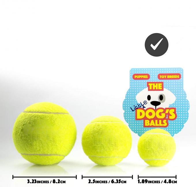 Eco Friendly Puppy Dog Tough Chew Toys , Durable Pet Tennis Balls For Dogs