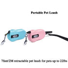 Portable Retractable Dog Leash , 7FT Extendable Tape Dog Leads One Button Break Lock