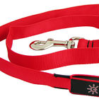 Red 5 Feet Long LED Pet Leash , Light Up Dog Leash OEM ODM Available