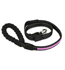 Nylon Rechargeable LED Light Up Dog Leash 47.2 - 59 Inches With Micro USB Cable