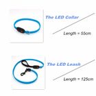 Night Walking Safety Light Up Dog Collar , USB Rechargeable LED Dog Collar