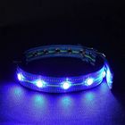 Water Resistant LED Dog Collar USB Rechargeable 3 Light Mode Reflective Glow In The Dark