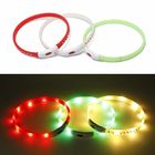 Christmas Pattern Light Up LED Safety Collars For Dogs Comfortable To Wear
