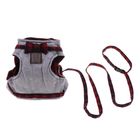British Style No Escape Cat Harness For Kittens Cotton Leash Set Feel Soft