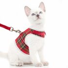 Christmas Escape Proof Cat Harness And Leash Set Large Size Neck Girth 9.0"-13"