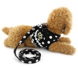 Puppy Cat Harness Collar Small Girl Dog Dots Vest With Leash Mesh Padded Breathable
