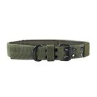3 Colors Soft Nylon Dog Collar Military Adjustable With Metal D Ring / Buckle