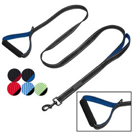 Padded Dual Handles Dog Training Leash , Heavy Duty Dog Lead Multifunctional