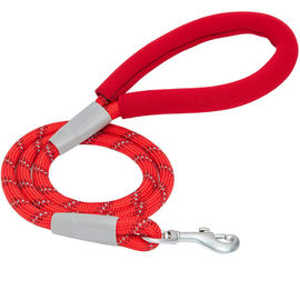 Strong Nylon Rope Dog Leash Soft 4 Feet Length With Neoprene Handle Eco - Friendly