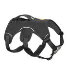 Multi - Use Dog Harness Leash Hiking Trail Running Eco Friendly With Light Loop