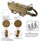 Water Resistant Nylon Dog Harness Military Patrol K9 Tactical Service Outdoor Training Handle
