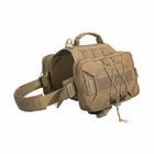 2 Capacious Side Pockets Custom Dog Harness Saddle Bag Backpack For Travel Camping Hiking