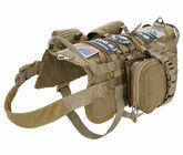 Military Molle Nylon Dog Harness Vest Durable Nylon Training Service Mesh Fabric