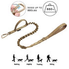 Elastic Braided Nylon Rope Dog Leash Tactical K9 Training With 2 Control Handle