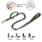 Elastic Braided Nylon Rope Dog Leash Tactical K9 Training With 2 Control Handle