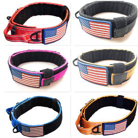 High Safety Soft Nylon Dog Collar 3M Reflective Jacquard Neoprene Padded