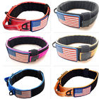 Metal Buckle Military Dog Collar Nylon Reflective K9 Quick Release Fit All Seasons