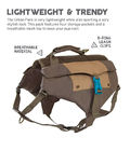 Lightweight Anti Pull Dog Harness , Reflective Dog Vest Urban Hiking Backpack