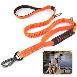 Shock Absorbing Bungee Nylon Dog Leash 2 Padded Traffic Handle Training Pet