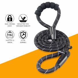 Shock Absorbing Bungee Nylon Dog Leash 2 Padded Traffic Handle Training Pet