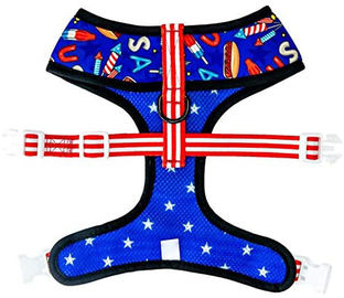 Nylon Adjustable Dog Harness Double Fun Soft Inner Padding Customized Size