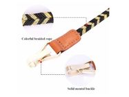 Strong Durable Dog Harness Leash Premium Polyester Material Genuine Leather
