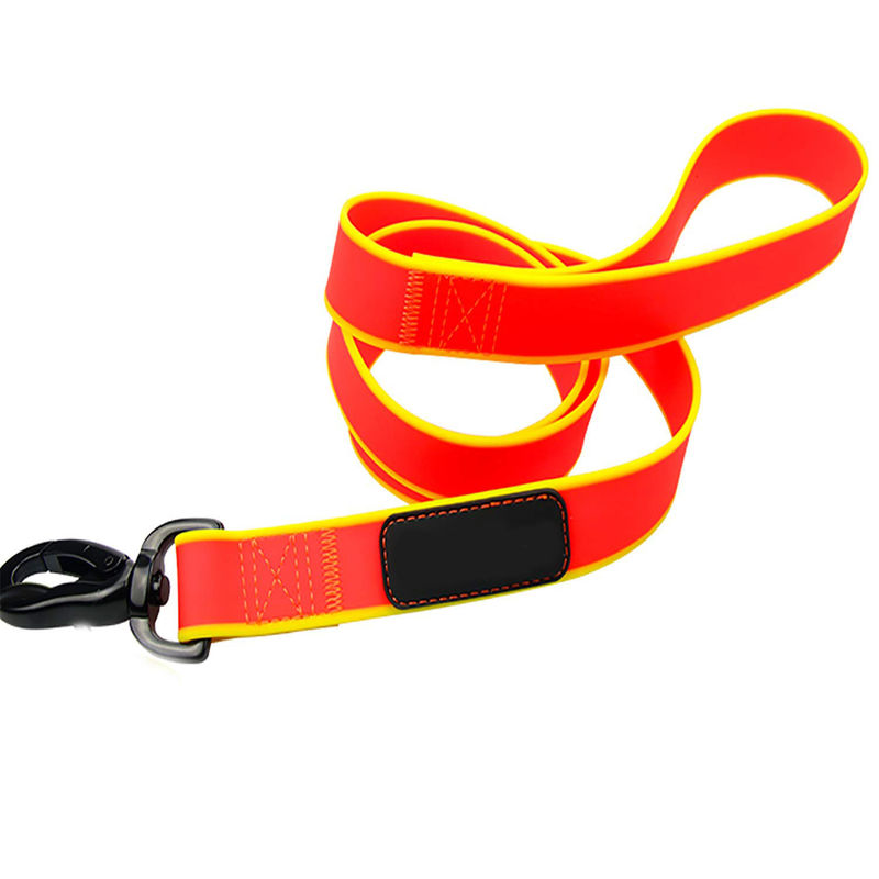 4ft Orange Waterproof Dog Leash , No Pull Unchewable Dog Leash For Small Medium Large Dogs