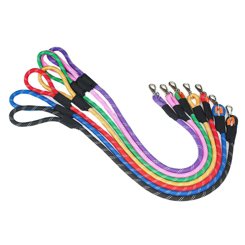 Flexible Pet Traction Nylon Dog Lead Tough Climbing Rope Red Green Black Available