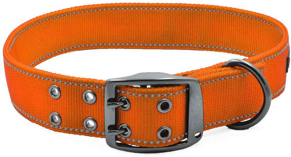 Heavy Duty Nylon Tactical Dog Collar With Handle – Reflective & Adjustable – For German Shepherd, Labrador, Pitbull