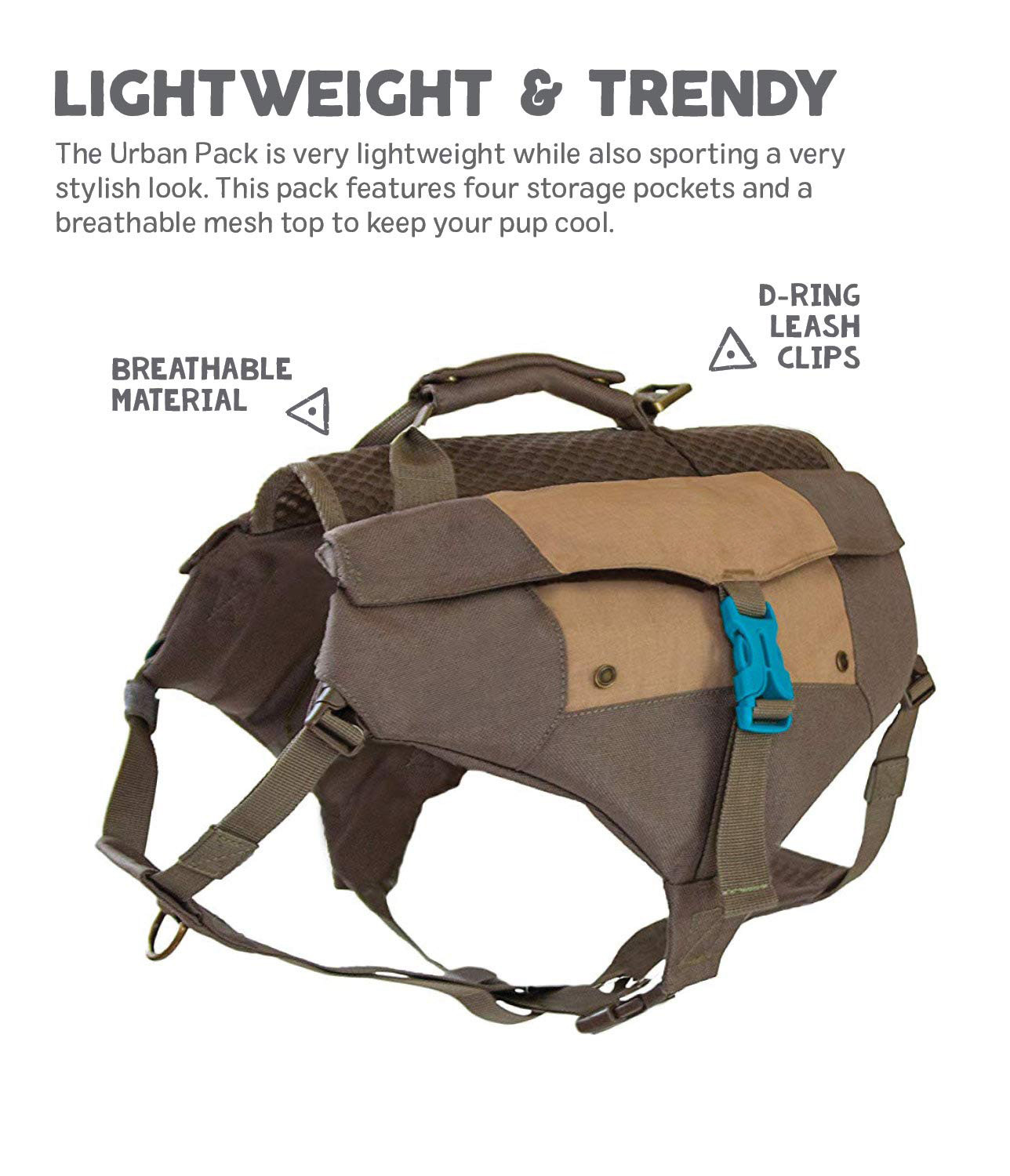 Doggie Stylz SERVICE DOG Reflective Harness Vest With Removable Saddle Bags Backpack